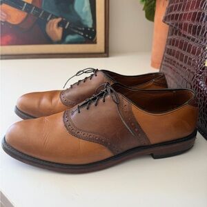 Allen Edmonds Two-Tone Brown Leather Wingtip Oxfords